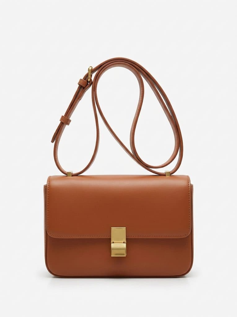 Bolso cruzado café