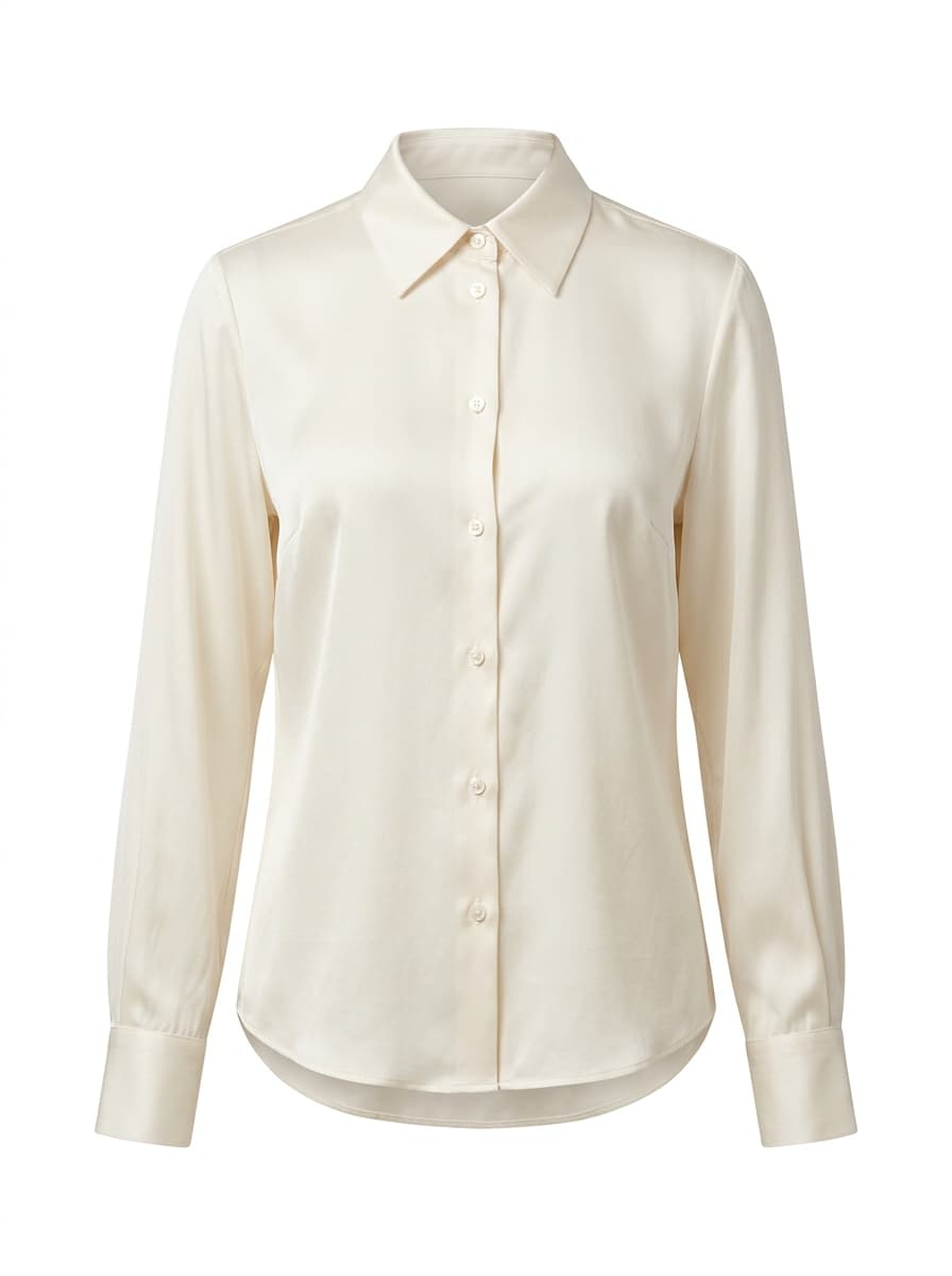 Blusa de satín crudo